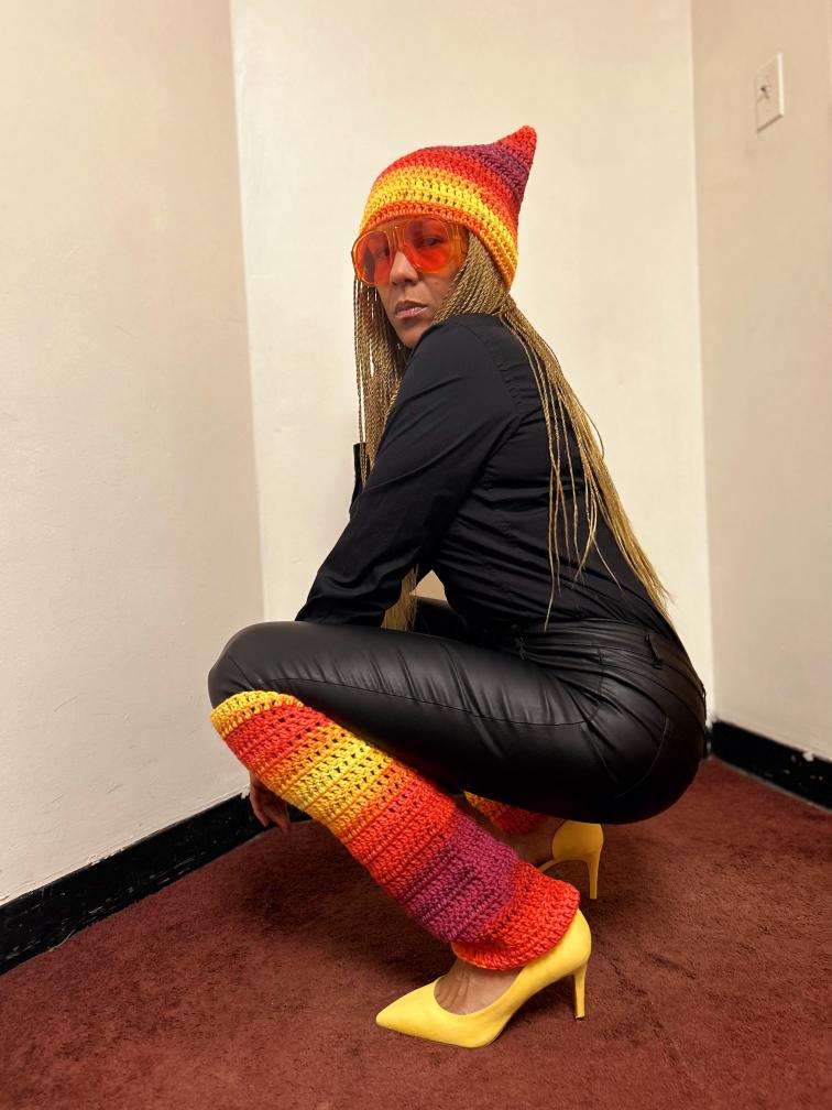 Purrfect Cat ear Beanie & Leg warmer Set