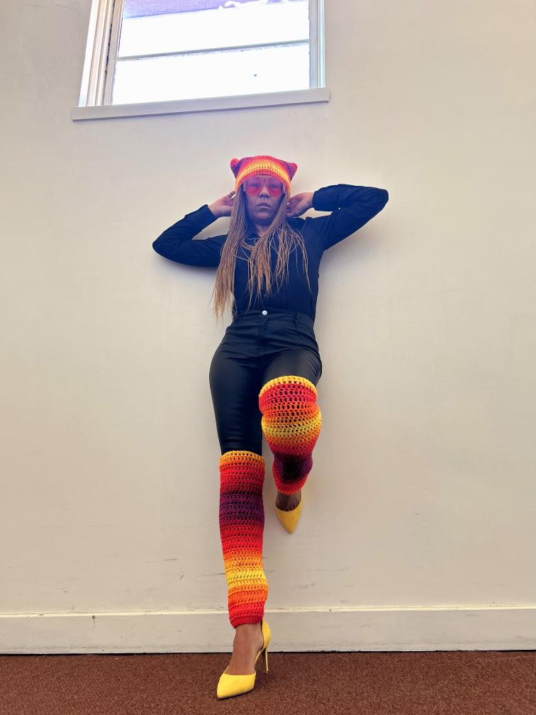 Purrfect Cat ear Beanie & Leg warmer Set