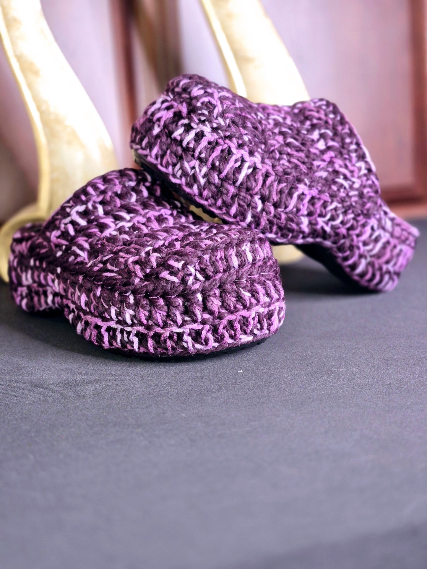 Crochet Covered Clogs