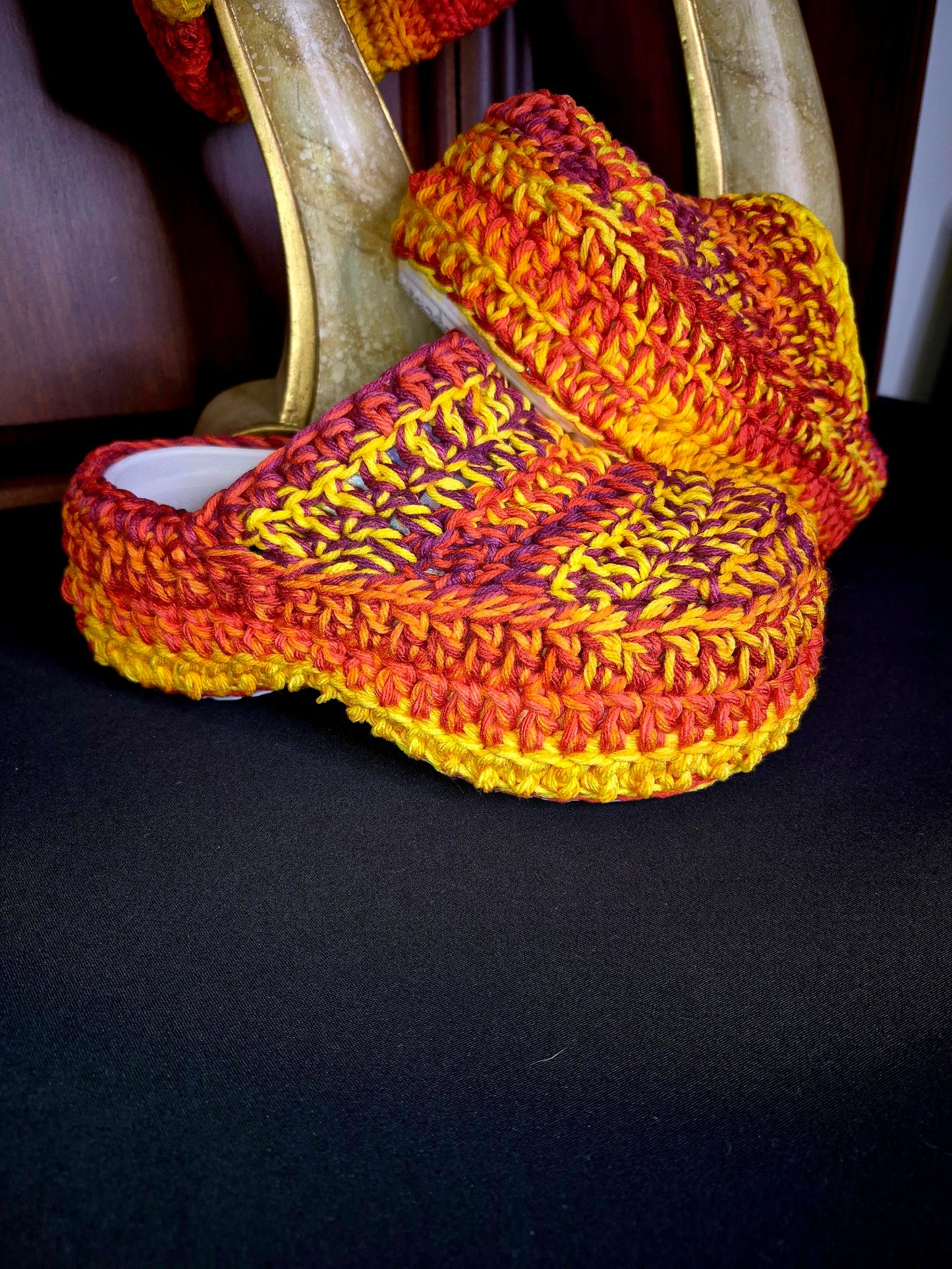 Crochet Covered Clogs