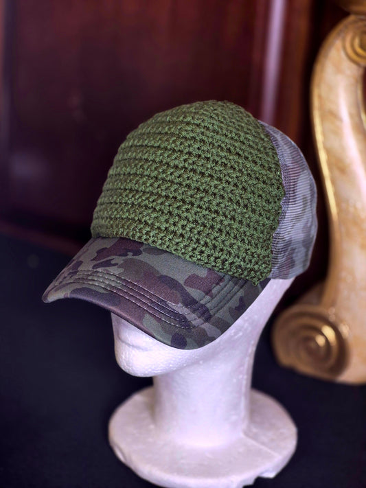 Crochet Trucker Hat